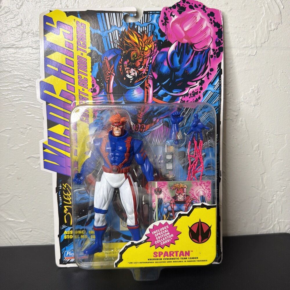 SPARTAN LEADER JIM LEE'S WILDC.A.T.S PLAYMATES ACTION FIGURE 1994 NIB